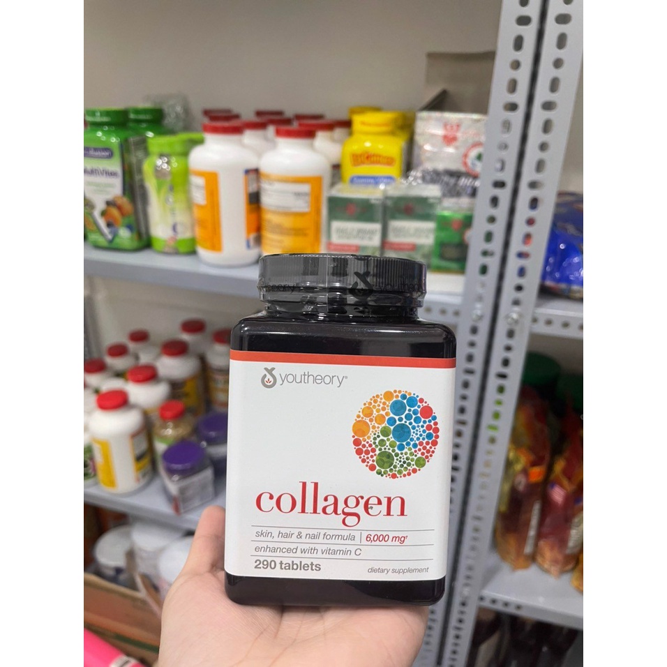Viên uống đẹp da chống lão hoá 2/2025 Collagen Youtheory 290 và 390 viên - EDS Hàng Mỹ