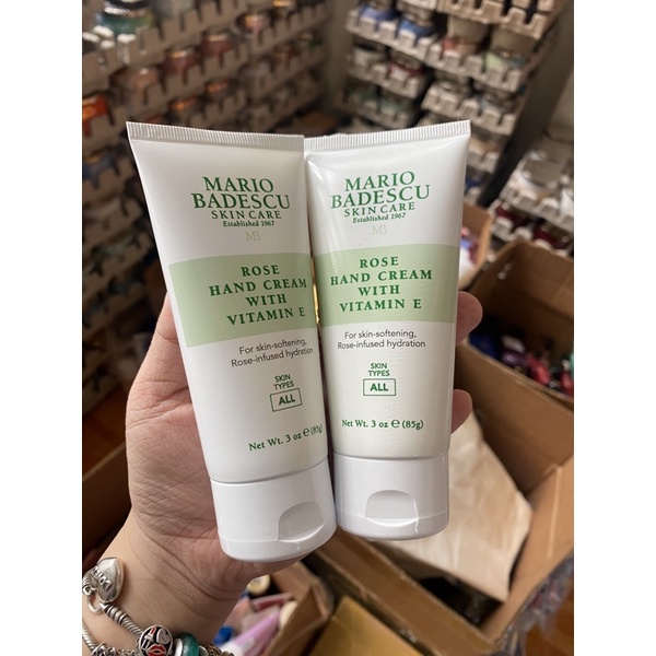 Kem dưỡng da tay vitamin e Mario Badescue rose cream