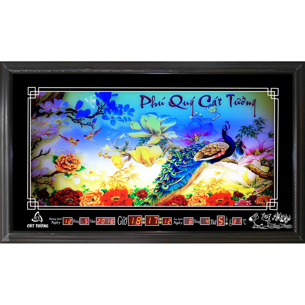Đồng hồ Lịch Vạn Niên điện tử - Phú Quý 98310 (KT 97x58x7cm)