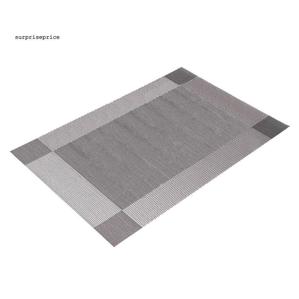 Tấm Lót Bàn Ăn Cách Nhiệt Hình Chữ Nhật Bằng Nhựa Pp