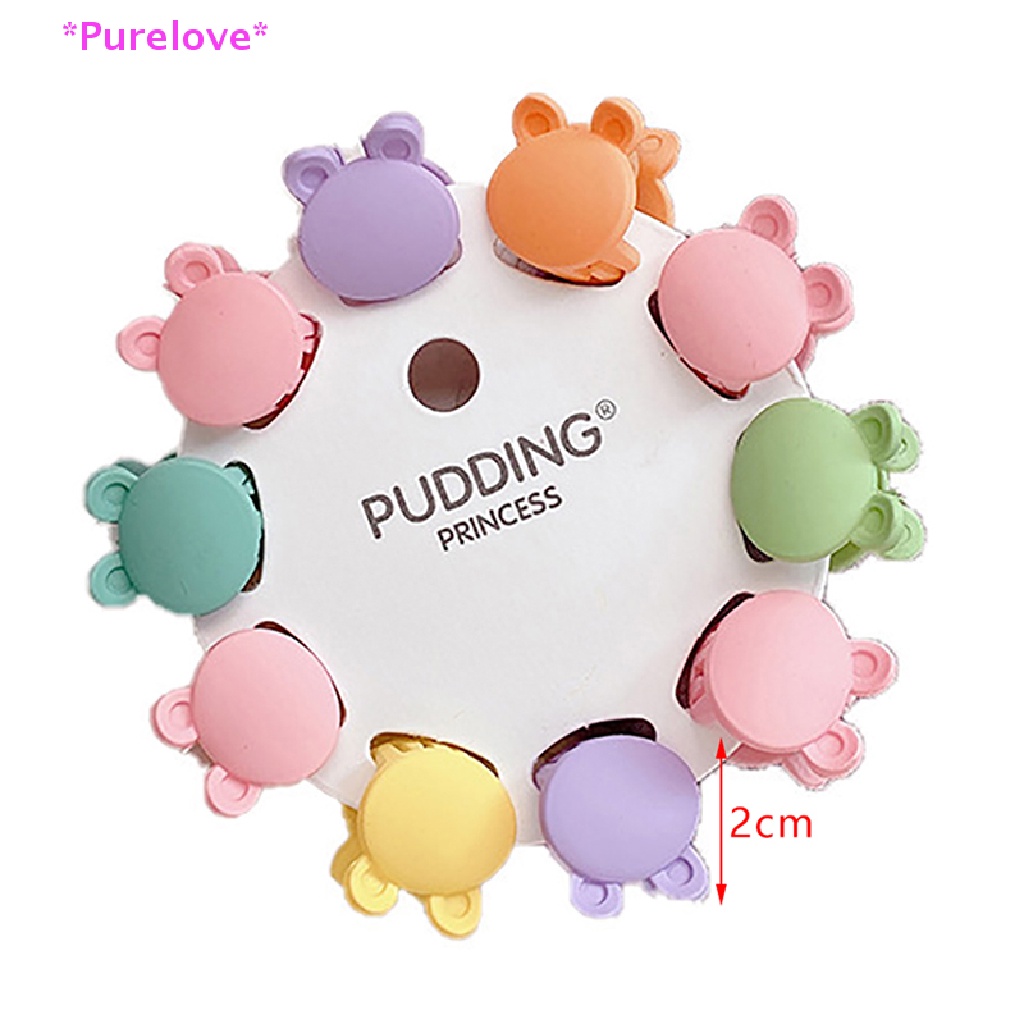 Set 10 Kẹp Tóc Hình Ngôi Sao / Bông Hoa Nhiều Màu Sắc Dễ Thương Cho Bé Gái Mới