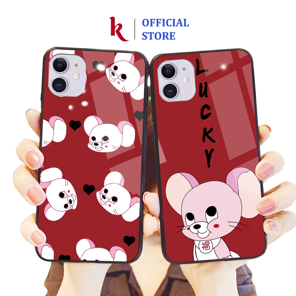 Ốp lưng iphone kính chuột jerry case 14plus 14 pro max 13 12 promax 11 mini 6 6s 7 8 plus x xr xs Se