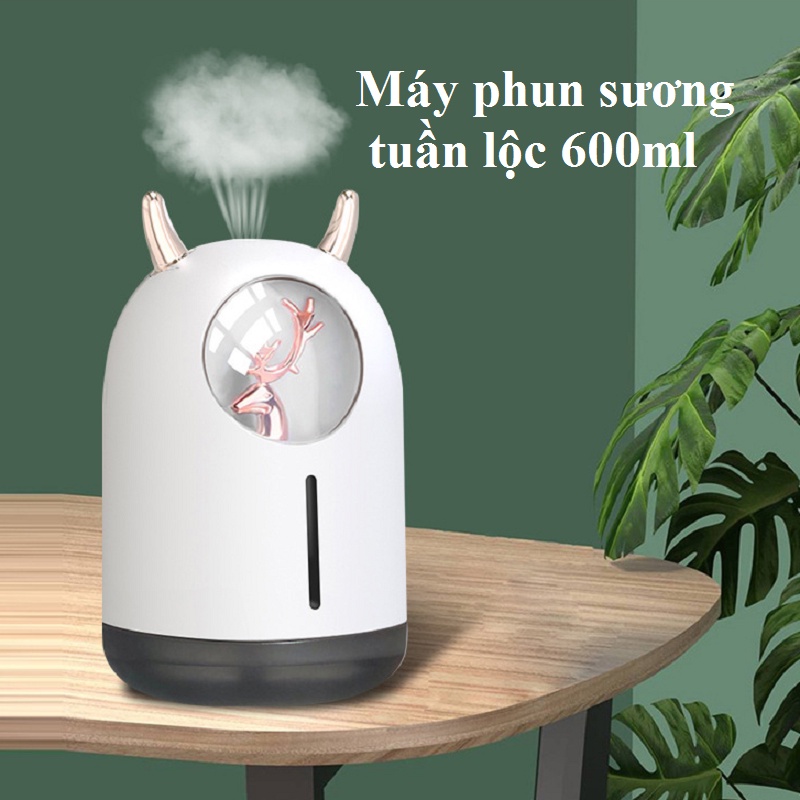 Máy phun sương tạo ẩm mini dung tích 600ml máy phun tinh dầu làm thơm nhà hình thú tại shop kho hàng giá rẻ VN