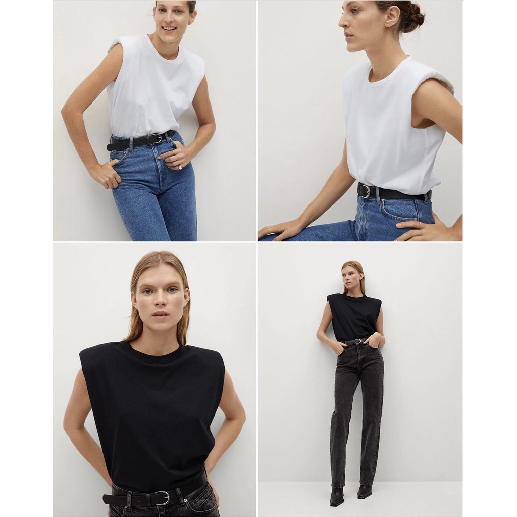 ÁO ĐỘN VAI MANGO SHOULDER PAD T-SHIRT - ĐƠN GIẢN VẪN CỰC COOL