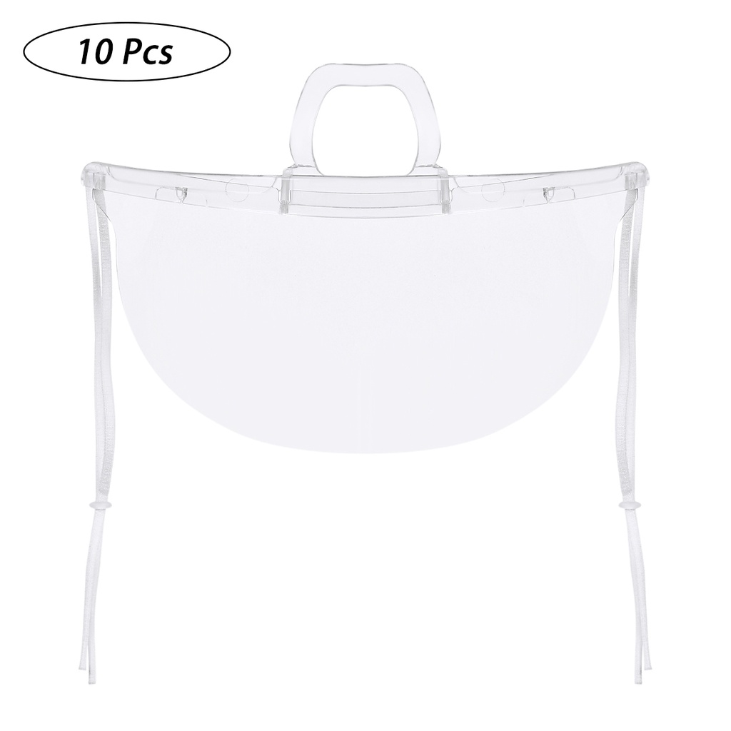 (Hàng Mới Về) Set 10 Khẩu Trang Bằng Nhựa Trong Suốt Chống Sương Mù Tiện Dụng