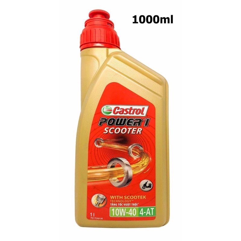 DẦU NHỚT TAY GA CASTROL POWER1 SCOOTER 10W40 1L-1000ML