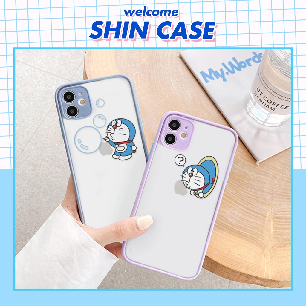 Ốp lưng iphone Doraemon Big Ball nhám viền nổi cong 6/6plus/6s/6splus/7/7plus/8/8plus/x/xr/xs/11/12/pro/max/plus/promax