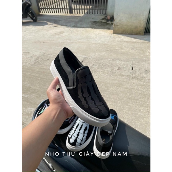 Giày slipon lười bàn tay nam  Giày quảng châu Full box