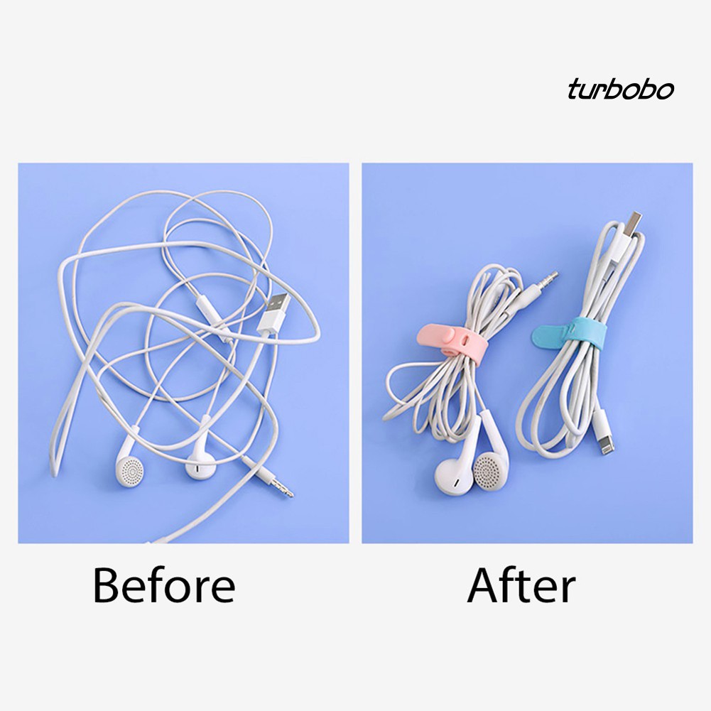 4 Dây quấn cáp/tai nghe bằng silicon tiện dụng