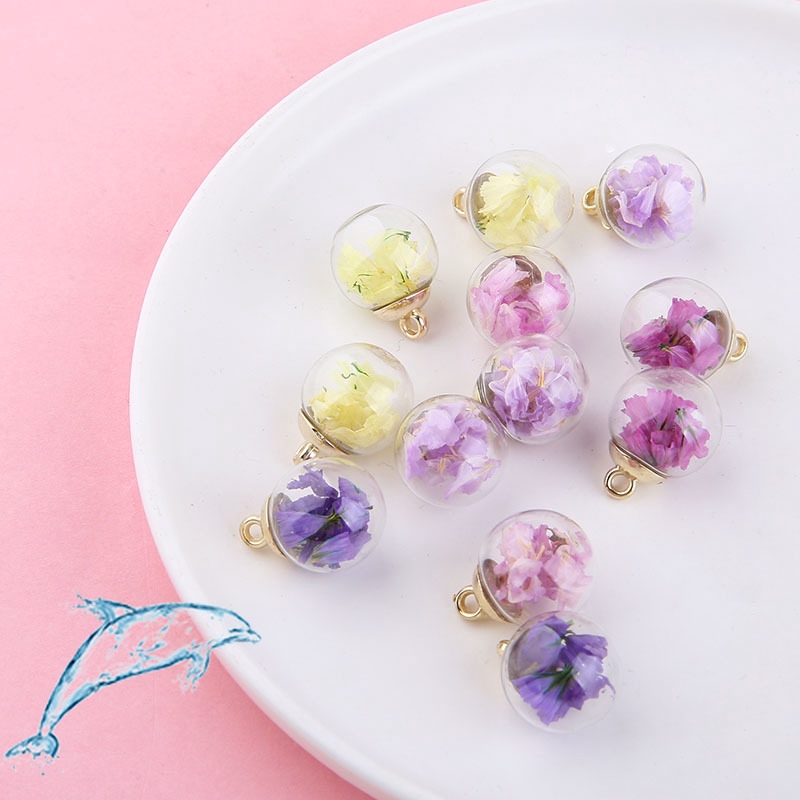 Quả Cầu Pha Lê Trong Suốt 16mm Dùng Làm Trang Sức Thủ Công