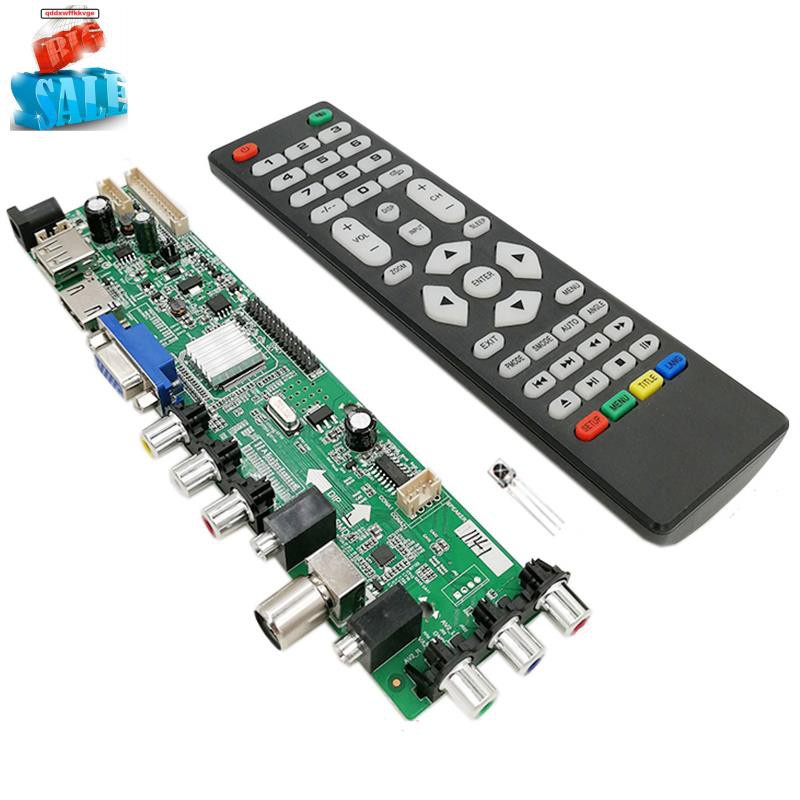 3663 New Digital Signal DVB-C DVB-T2 DVB-T Universal LCD TV Controller Driver Board UPGRADE 3463A Russian USB LUA63A82