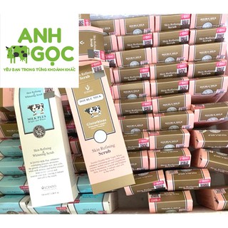 [AUTH - NHẬP KHẨU] Gel tẩy tế bào chết toàn thân Double Milk Thái Lan 100ml/ Tẩy tế bào chết toàn thân chính hãng
