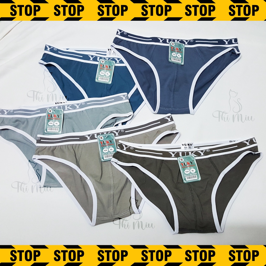Quần lót YUKY 24 nam cao cấp - YUKY quần lót thương hiệu độc quyền - Sịp nam tam giác COTTON
