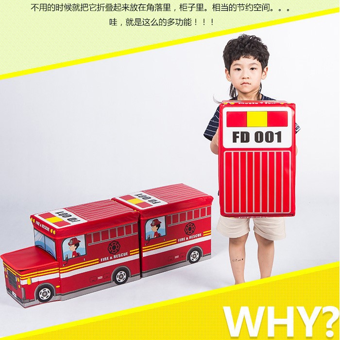 FREESHIP- Thùng đựng đồ chơi hình ô tô tàu hỏa kiêm ghế ngồi cho bé