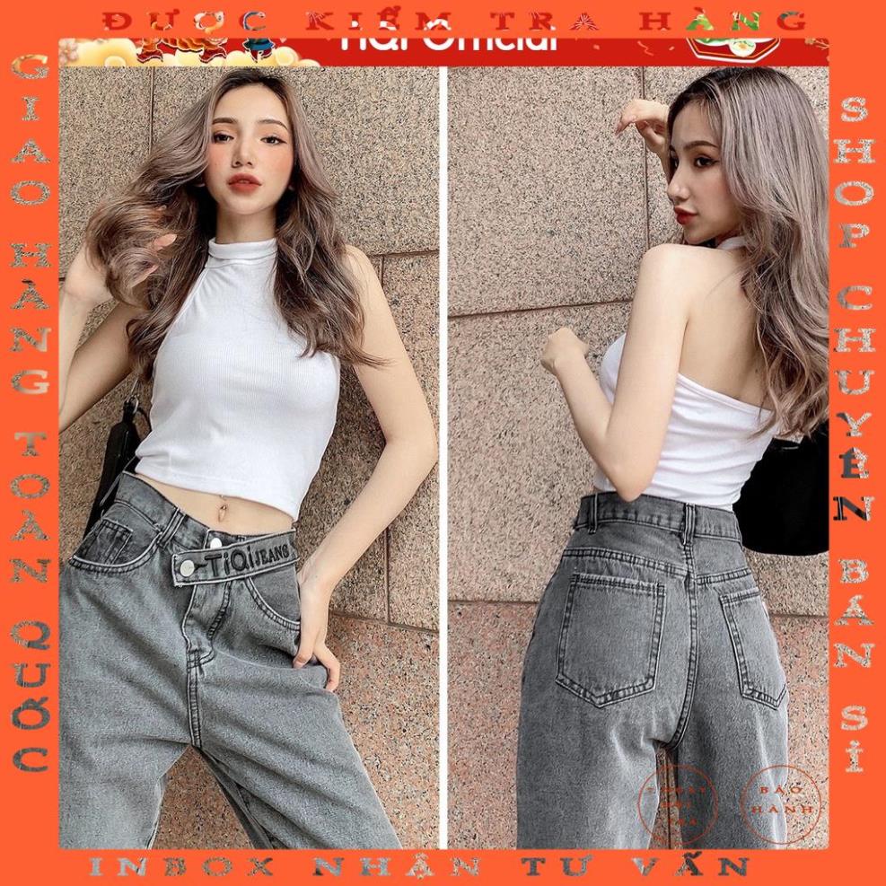 Quần jean baggy nữ lưng cao TiQi Jeans B1-180 - allshop