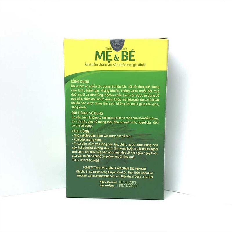 Tinh dầu tràm nguyên chất cho bé, lọ 30/50 ml
