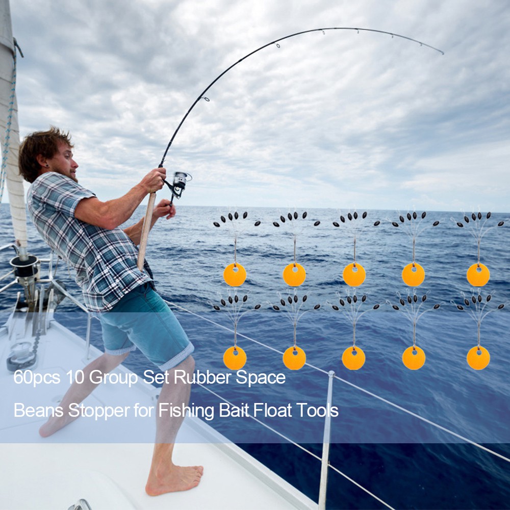 Bộ 60 Phao Câu Cá Hình Trụ 6 Trong 1