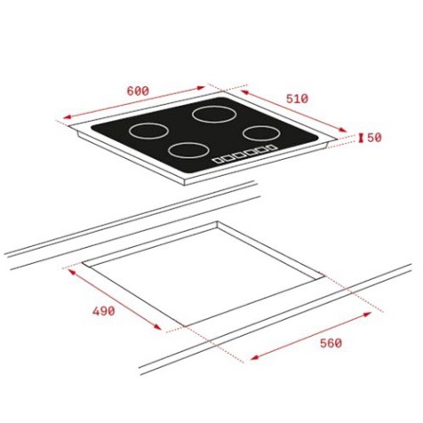 Bếp từ Teka IB 6315, bảo hành chính hãng 02 nămTặng hút mùi kính cong với khách mua combo