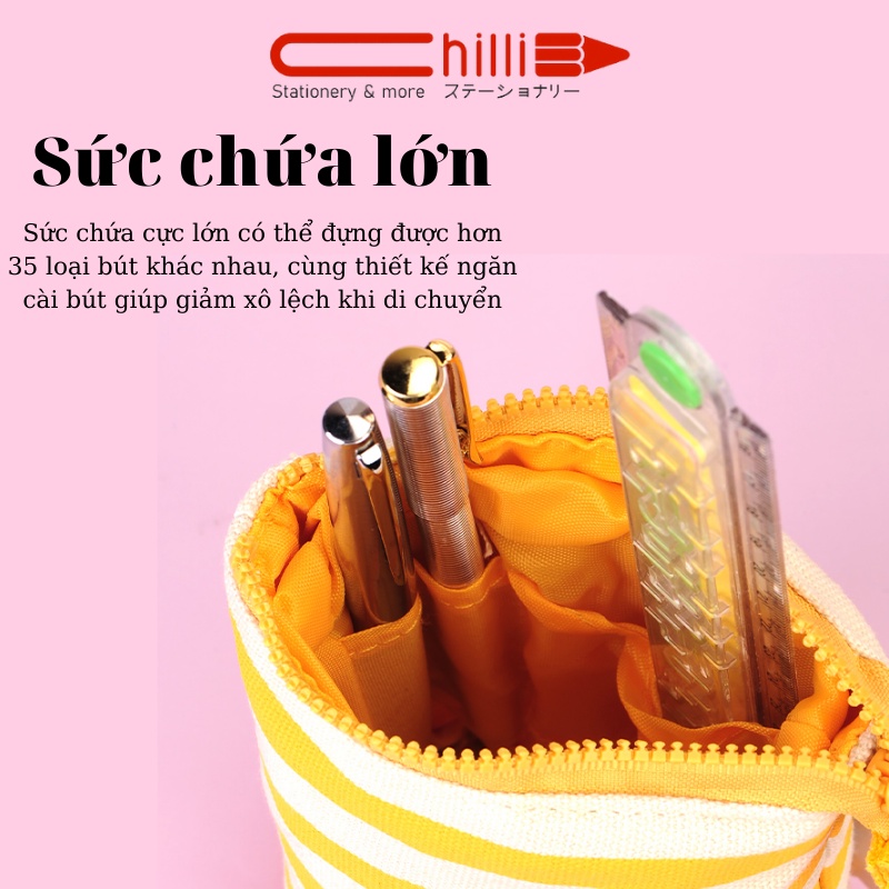 Túi Bút Thông Minh Sun-Star Delde Nhiều Màu Siêu Tiện Dụng Cực Đáng Yêu Chất Lượng Chuẩn Nhật