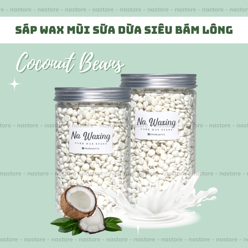 1KG SÁP WAX LÔNG MÙI SỮA DỪA SIÊU BÁM [TẶNG QUE]