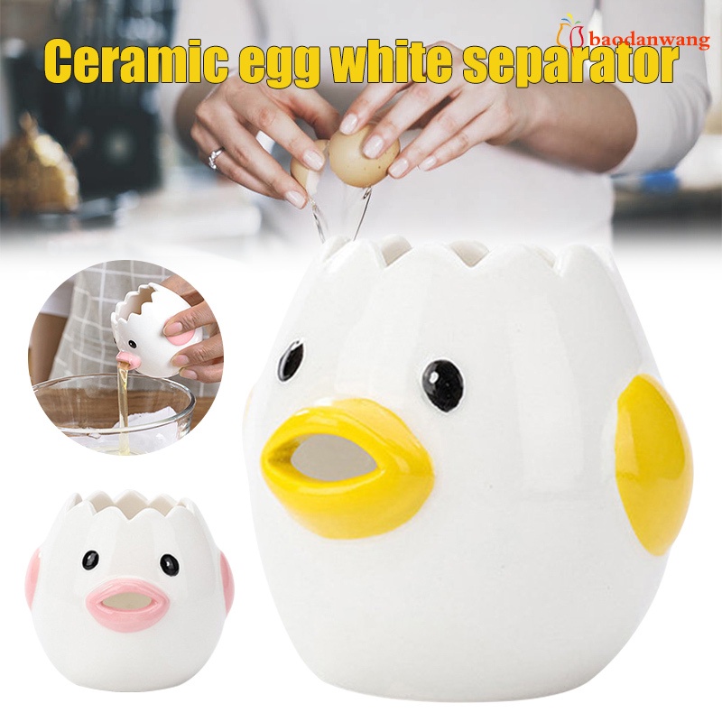 Dụng cụ tách lòng đỏ trứng hình hoạt hình chất liệu gốm sứ