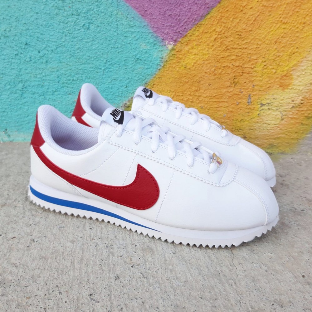 [CHÍNH HÃNG] Giày Sneaker Thể Thao Nam Nữ NIKE CORTEZ MÓC ĐỎ (Trắng/đỏ/xanh)