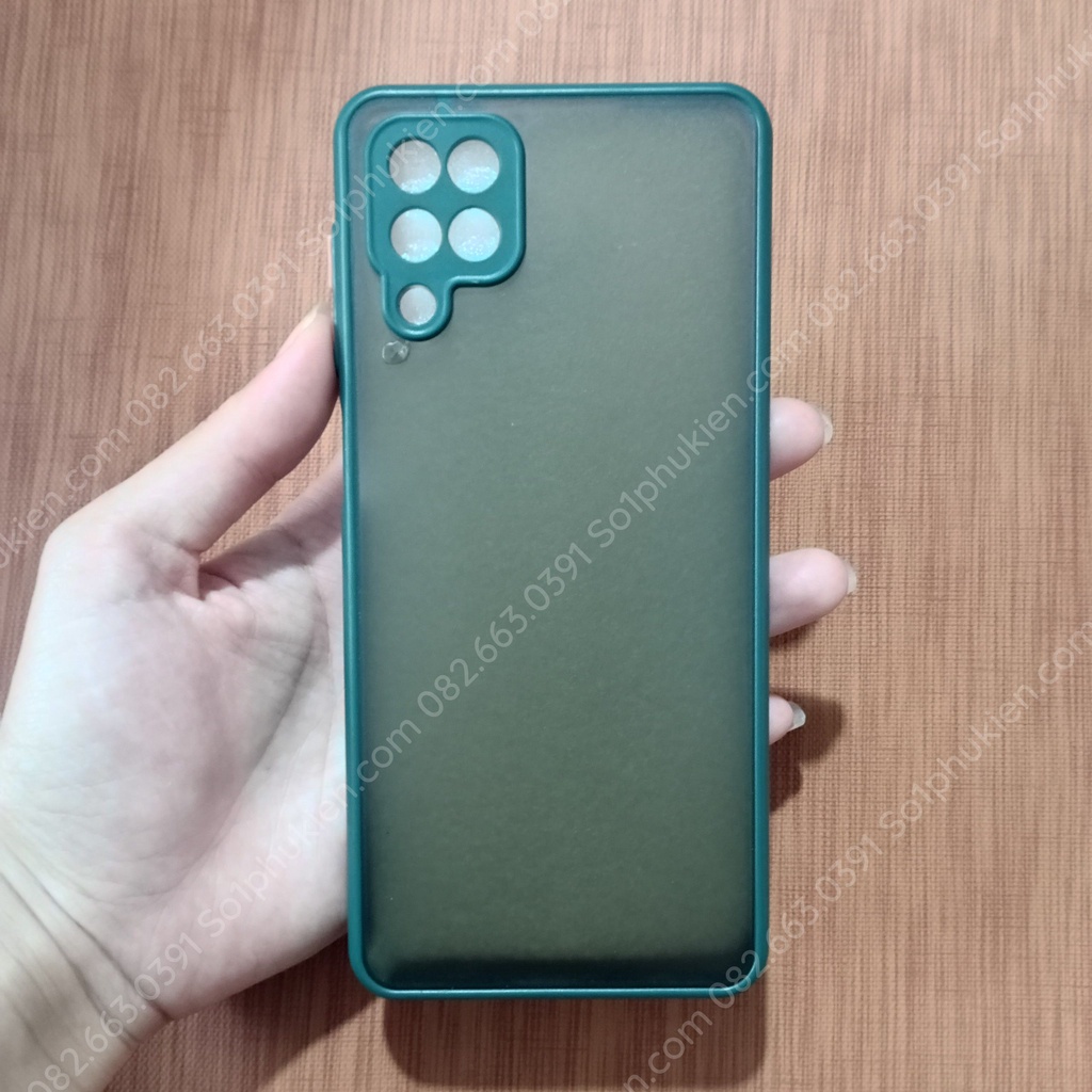 Ốp lưng Samsung A12 - M12 nhám mờ, chống ố viền màu và có lỗ bảo vệ cam