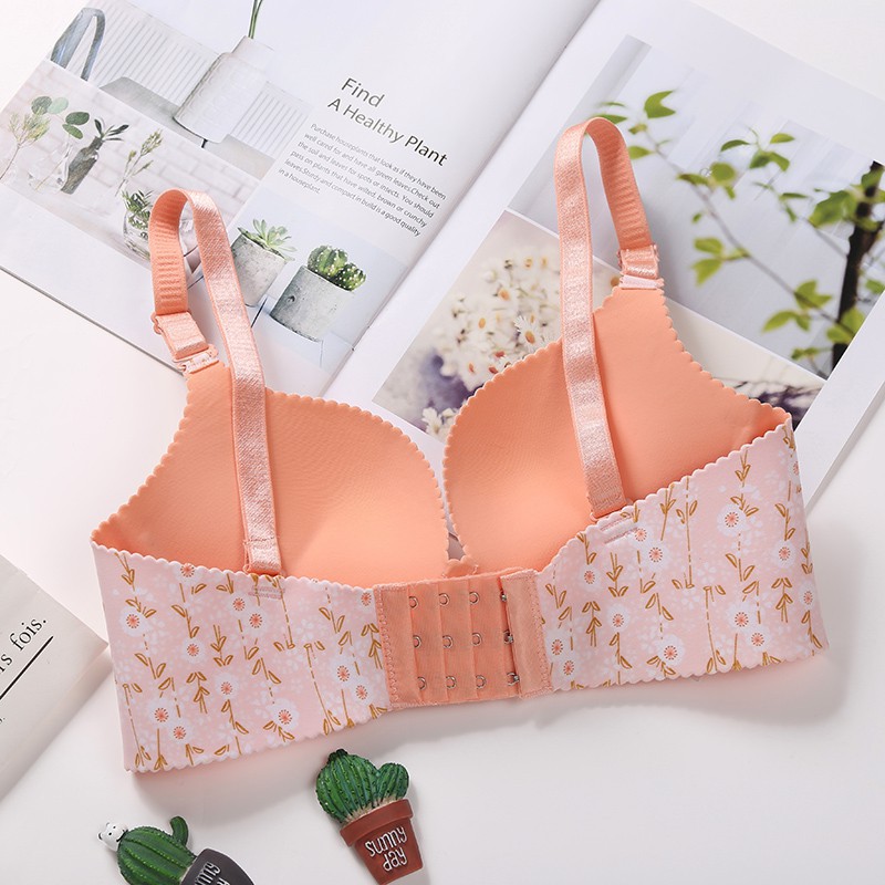 Áo ngực không gọng cổ chữ V khoét sâu không đường may thiết kế mỏng gợi cảm quyến rũ