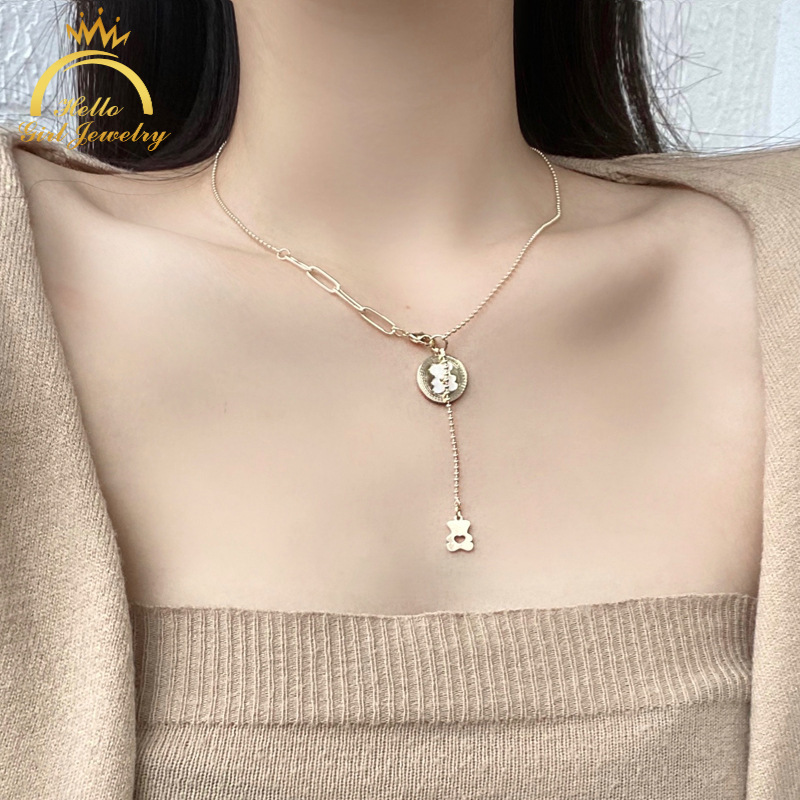 Dây Chuyền Hợp Kim Mặt Hình Gấu Xinh Xắn