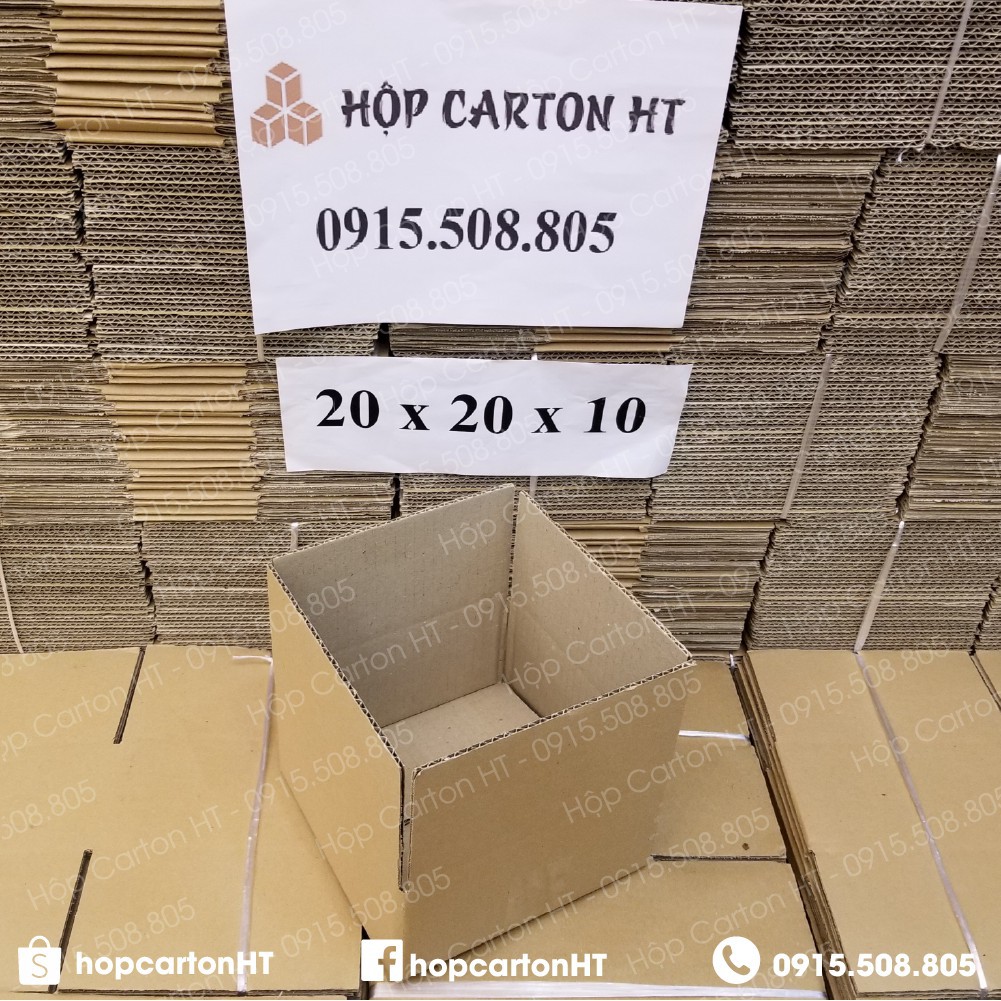 20x20x10 Combo 50 hộp carton ( Freeship Hà Nội )