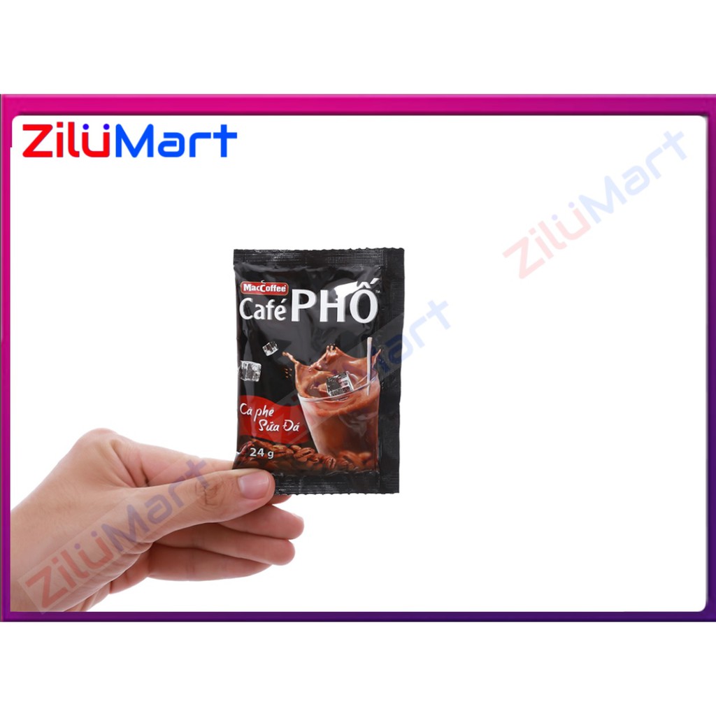 Cà phê Phố bịch 30 gói sữa đá MacCoffe thơm ngon sảng khoái 720g ( 30 gói x 24g ) | BigBuy360 - bigbuy360.vn