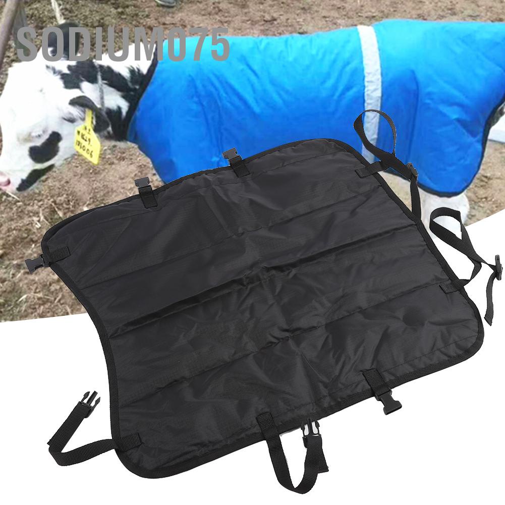 Sodium075 Adjustable Farm Calf Cow Baby Warm Clothes Oxford Fabric Coat Blanket Wind &amp;amp; Water Proof