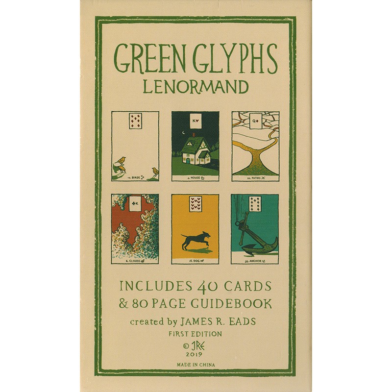 Bộ Bài Green Glyphs Lenormand - Yellow Edition  - Bài Gốc Authentic Chính Hãng 100%