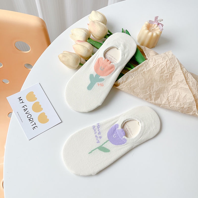 Vớ Thuyền Mỏng Mùa Hè Miệng Nông Thấp Hợp Thời Trang Không Rơi Dễ Phối Đồ Phong Cách Mới Cho Nữ