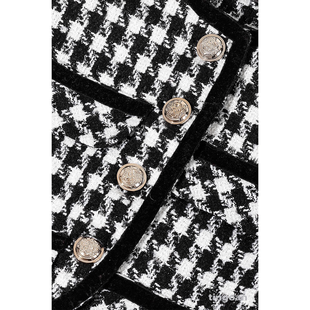 TINGOAN® - Áo khoác lửng viền đen tingoan LOVE STORY JACKET/FS