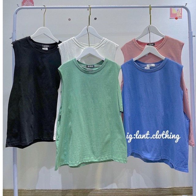 Áo tank top trơn bazic