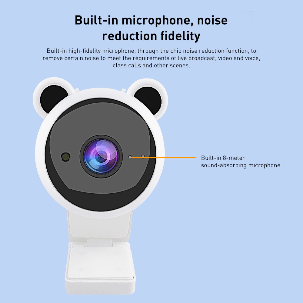 Webcam Full Hd 1080p Mini Usb Tích Hợp Micro Cho Phát Sóng Trực Tiếp | BigBuy360 - bigbuy360.vn