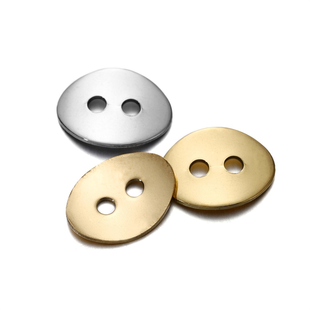 Set 20/ 50 mặt dây chuyền ST.KUNKKA hình oval làm trang sức bằng thép không gỉ