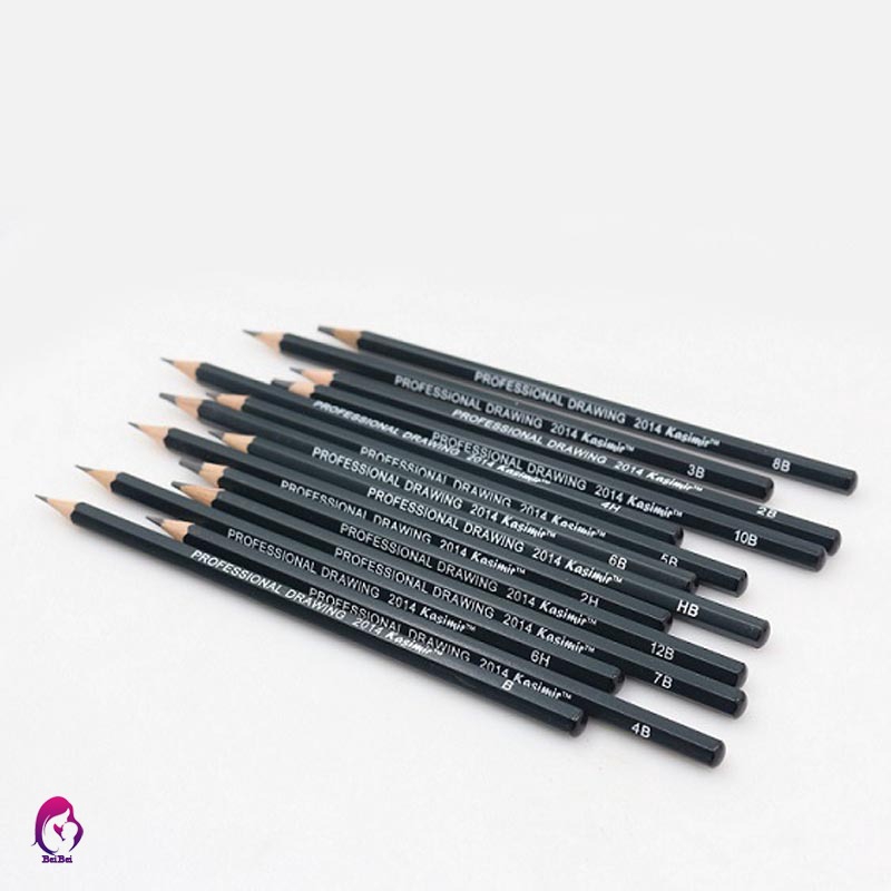 Bộ 14 bút chì vẽ phác hoạ nghệ thuật chuyên nghiệp 6H-12B