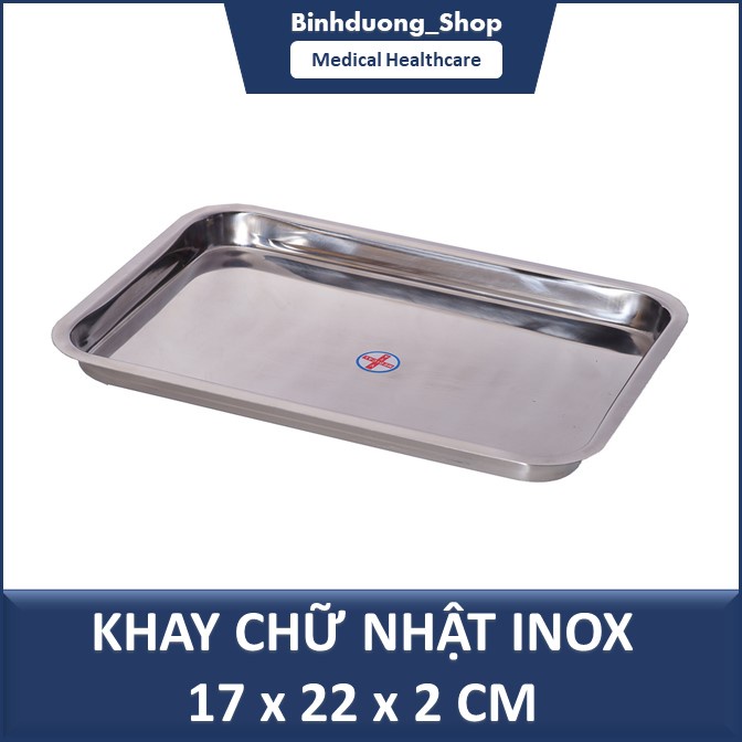Khay inox y tế nhiều size lớn, nhỏ