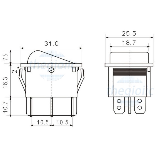 1 Công tắc bập bênh KCD4