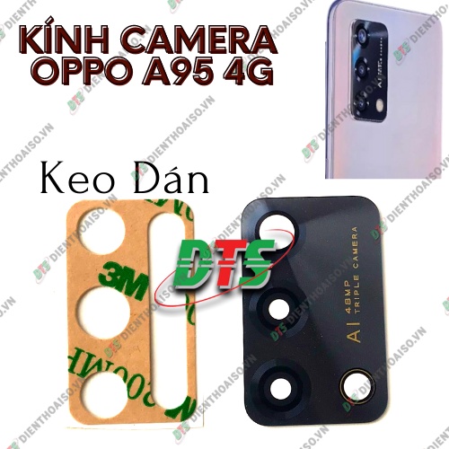 Kính camera oppo a95 5g kèm keo dán