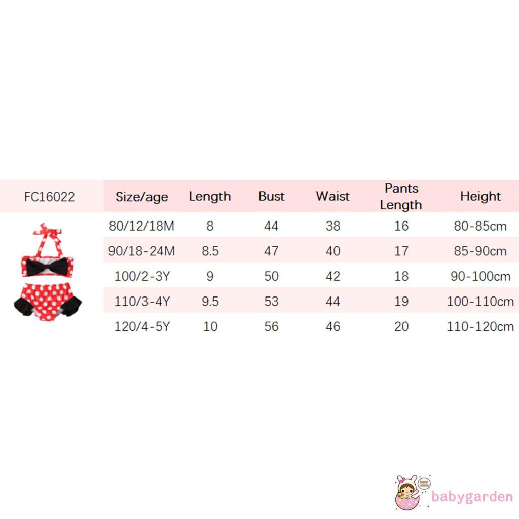 Bộ đồ bơi hai mảnh họa tiết chấm bi dễ thương cho bé gái