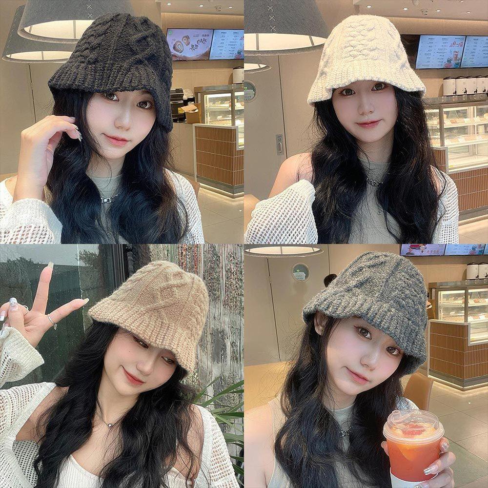 Mũ Bucket Giữ Ấm Mùa Đông Kiểu Mới Cho Nữ