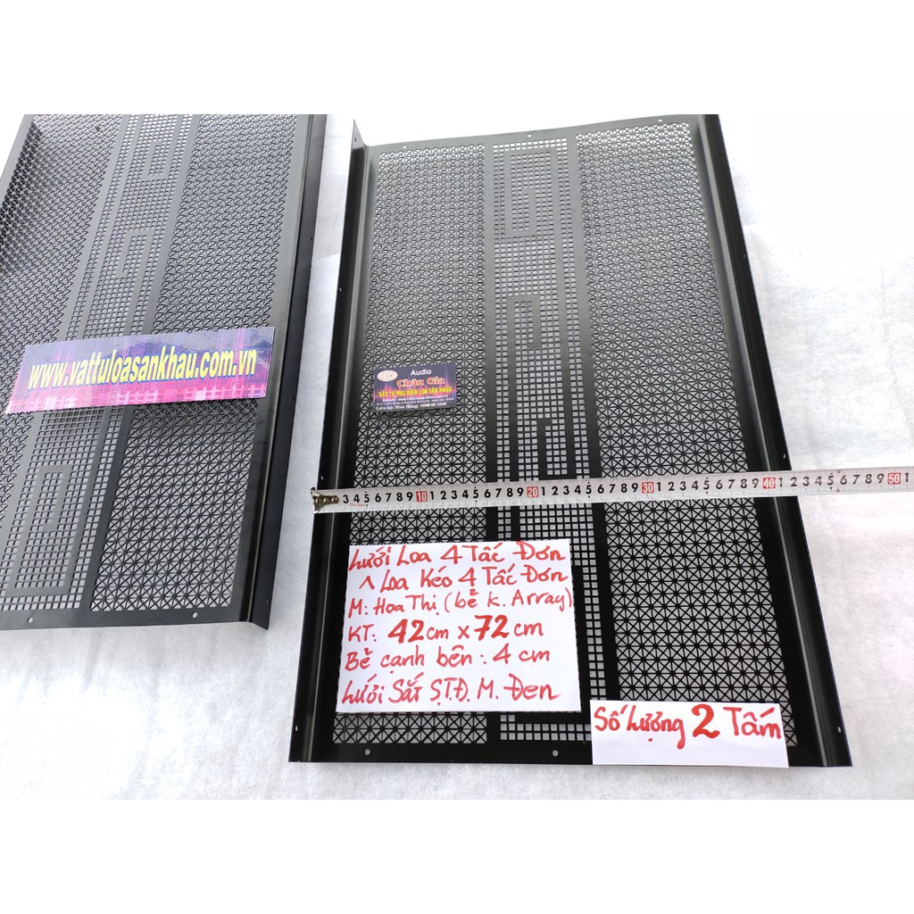 Lưới loa 4 tấc 42cm x 72cm 2 tấm Audio Châu Gia