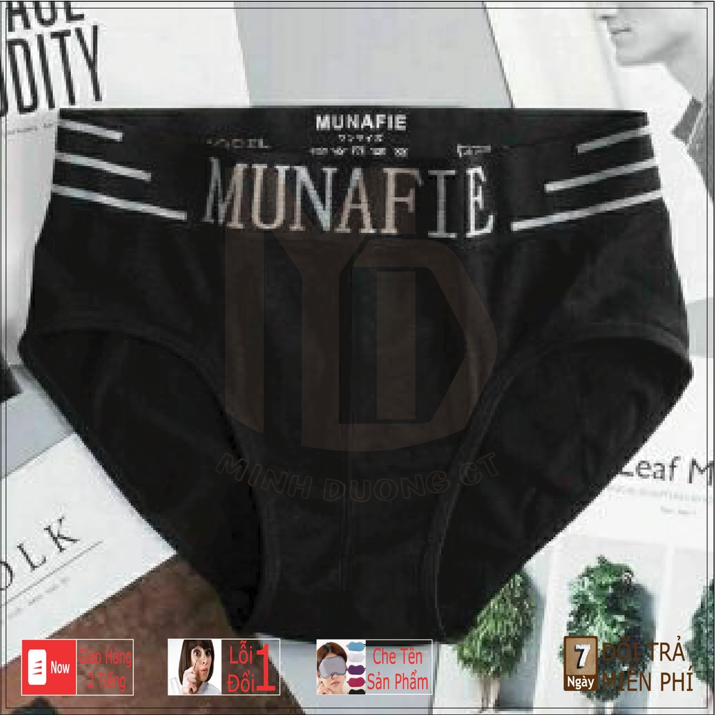 COMBO 5 QUẦN SỊP CHÉO NAM MUNAFIE XUẤT NHẬT CO GIÃN 4 CHIỀU CAO CẤP - BOXER FREESIZE