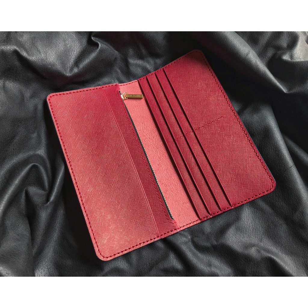 Ví dài kèm ngăn zipper - Ví da handmade cao cấp