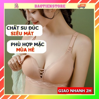 Áo Lót Bầu, Áo Ngực Cho Con Bú Sau Sinh, Chống Chảy Xệ Ngực, Không Gọng chất SU ĐÚC Size Lớn, Đệm Mút Mỏng AN16