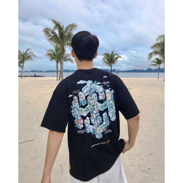 Áo Thun Unisex Tay Lỡ Form Rộng Phong Cách Hàn Quốc Freesize