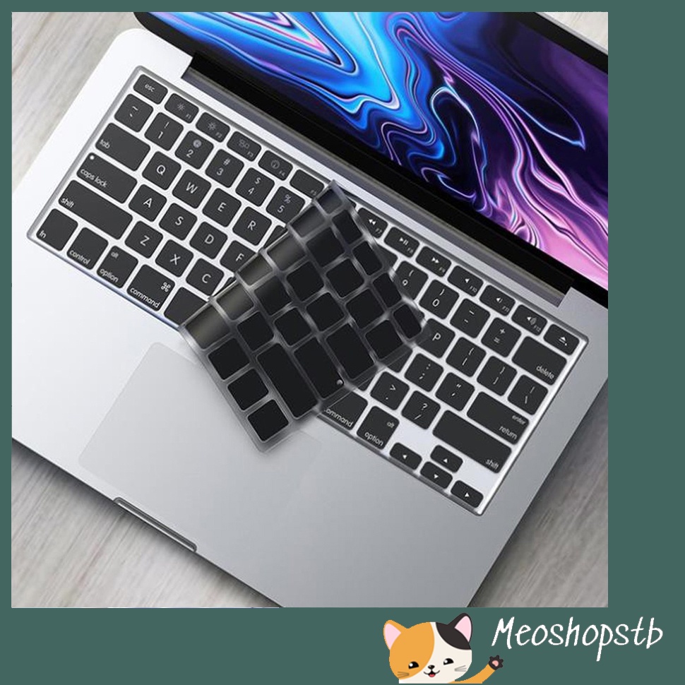 Miếng Phủ Bàn Phím Macbook Màu Đen Silicone (Full Model)